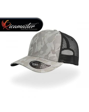 Cappello Atlantis Rapper Camou Grigio Chiaro personalizzato con ricamo