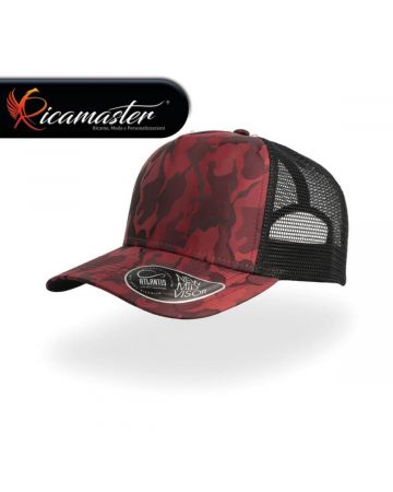 Cappello Atlantis Rapper Camou Bordeaux personalizzato con ricamo