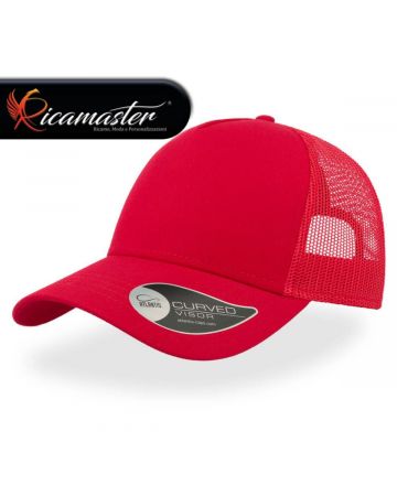 Cappello Atlantis Rapper Cotton Rosso personalizzato con ricamo