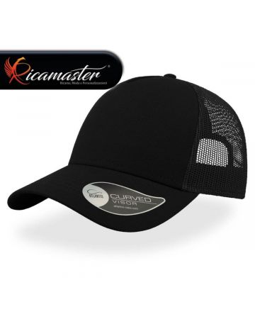 Cappello Atlantis Rapper Cotton Nero personalizzato con ricamo