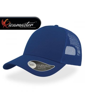 Cappello Atlantis Rapper Cotton Blu Royal personalizzato con ricamo