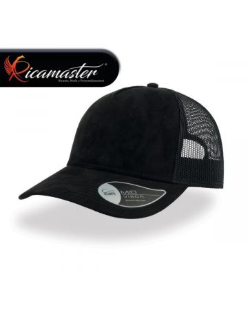 Cappello Atlantis Rapper Suede Nero personalizzato con ricamo