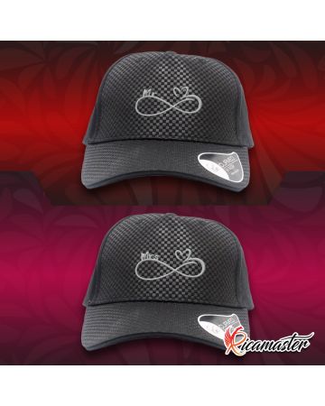 Coppia di cappelli visiera becco - Linea Forever San Valentino - Mr&Mrs